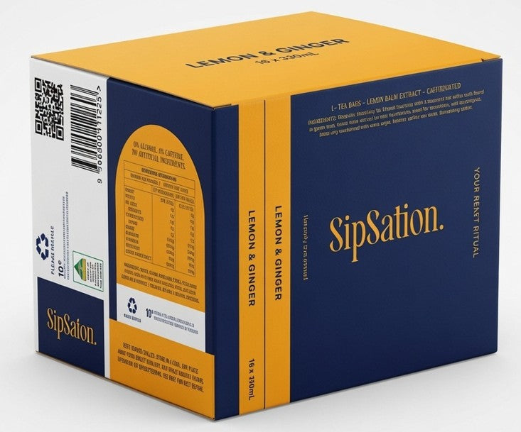 SipSation Lemon and Ginger 16 Pack